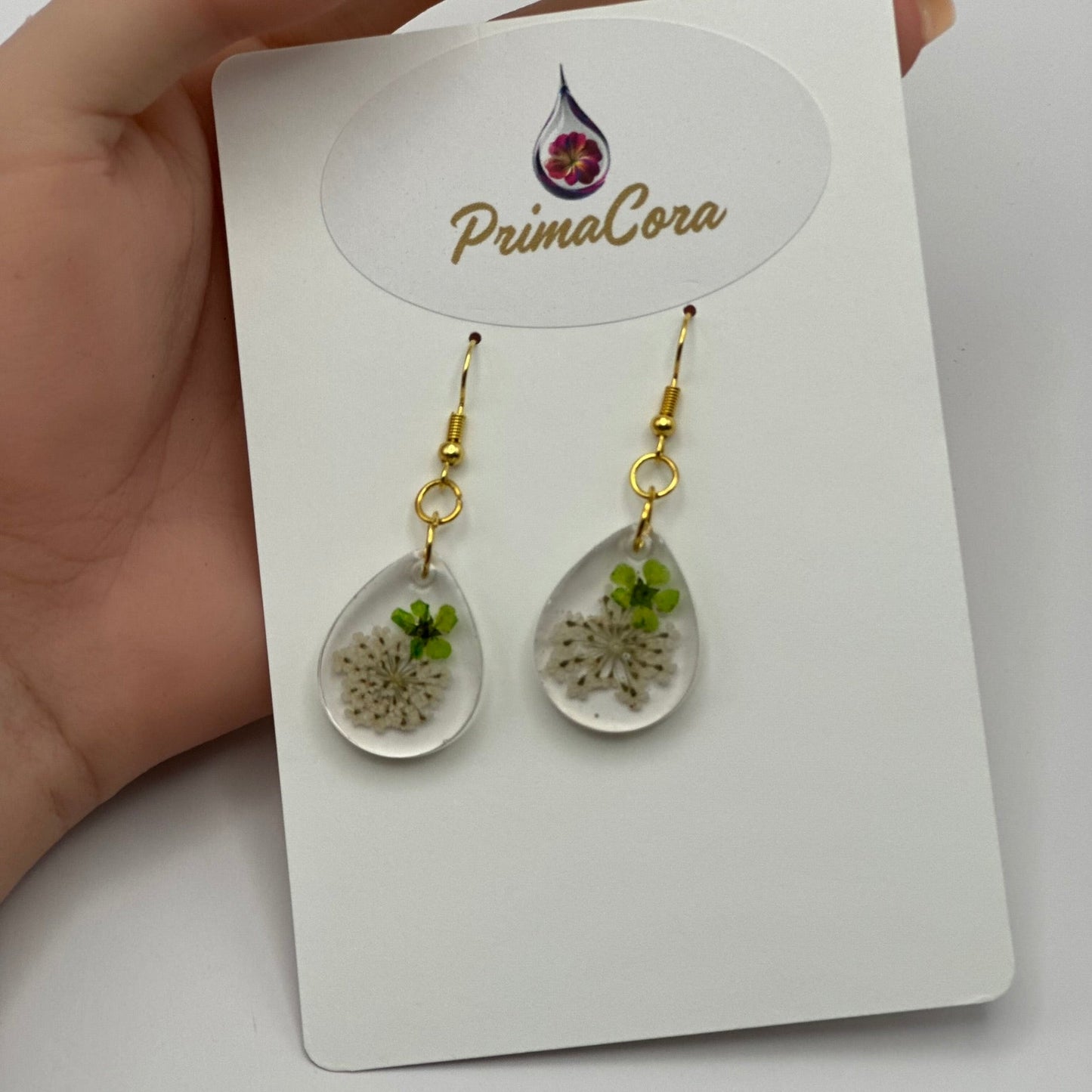 Green and white dangle - Primacora
