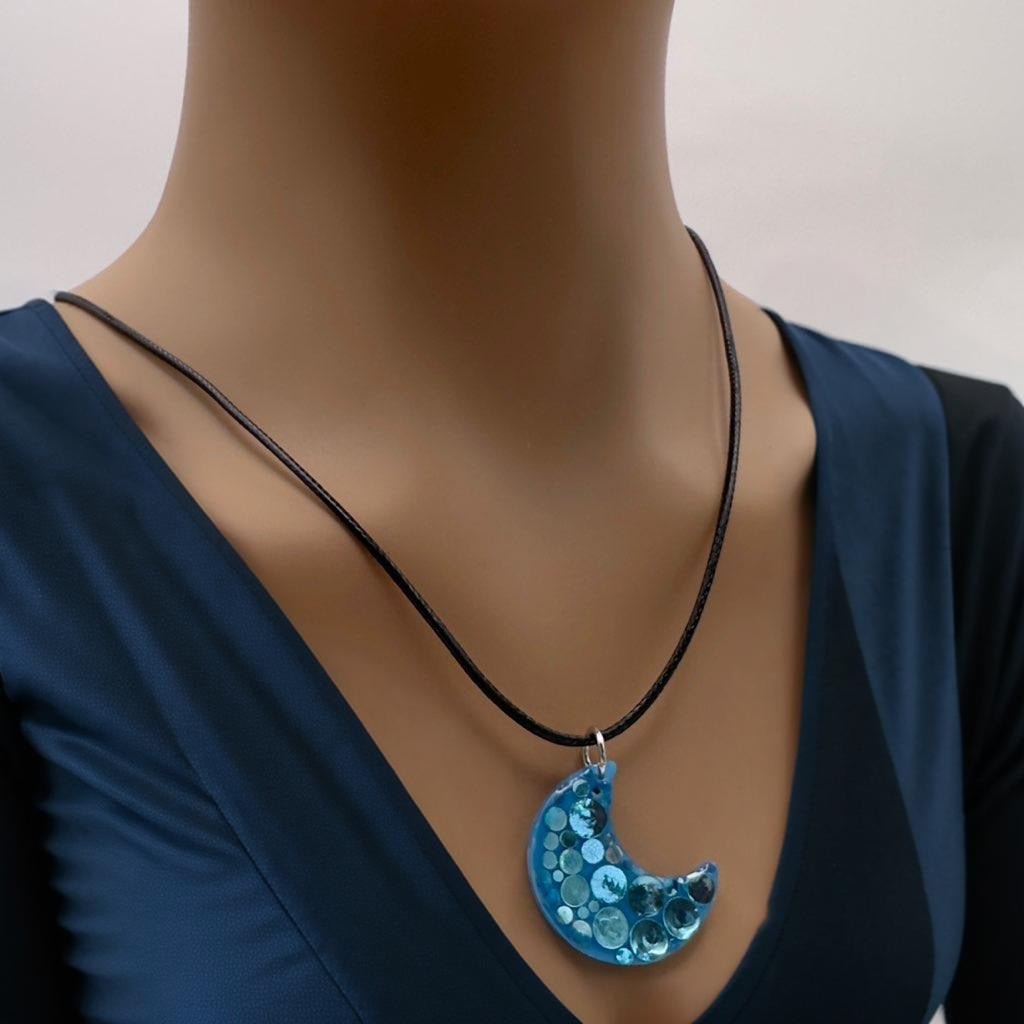 Half moon bling necklace - Primacora