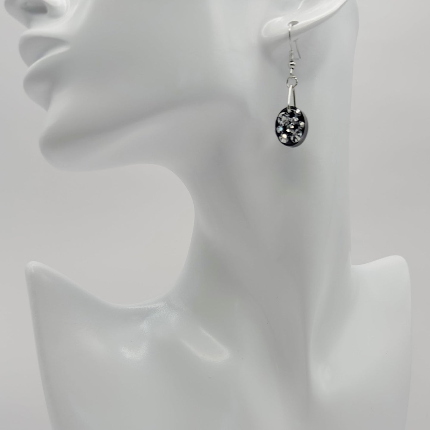 Oval bling earrings - Primacora