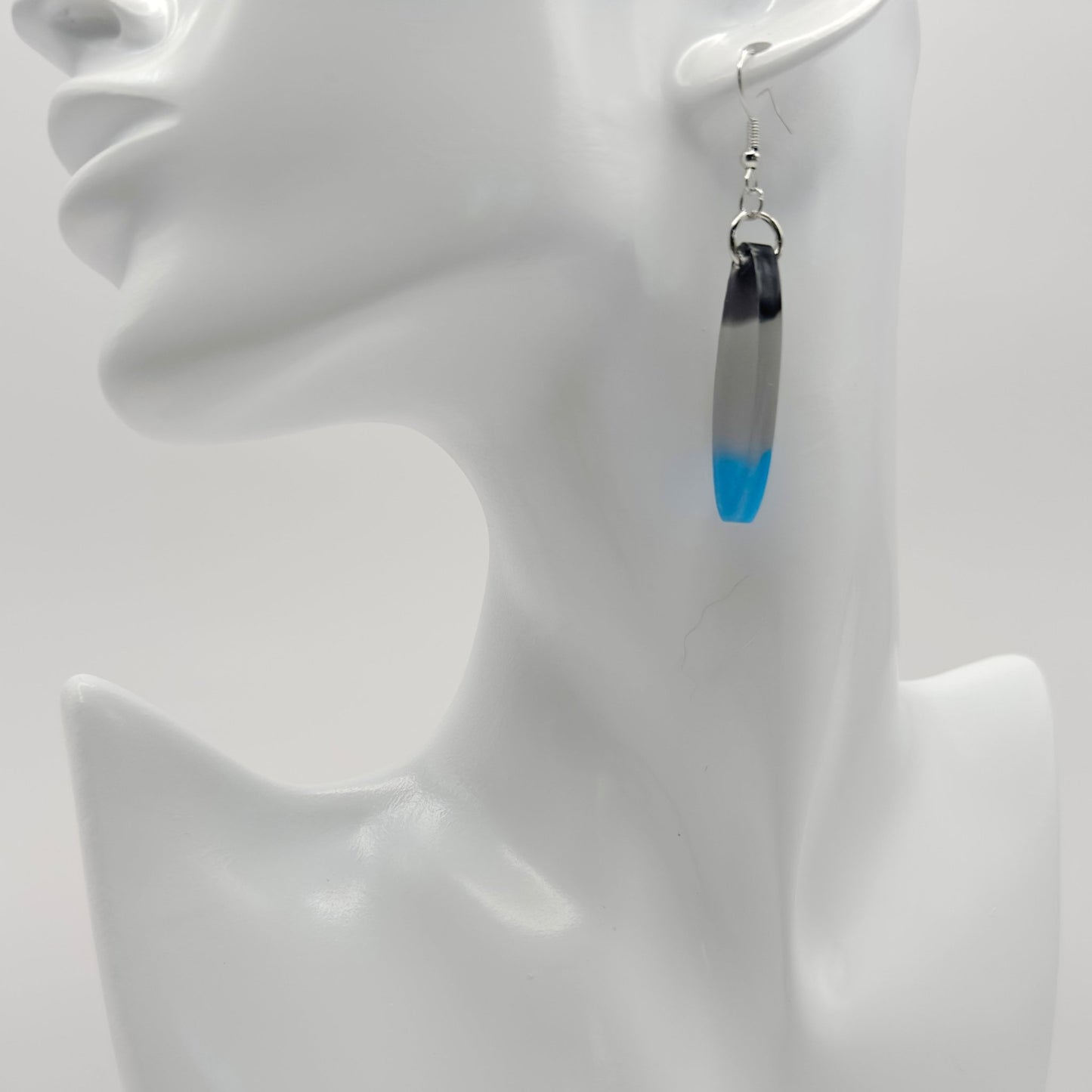 Tricolor oval earrings - Primacora