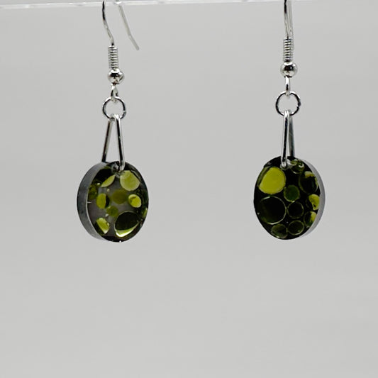 Oval bling earrings