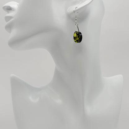 Oval bling earrings