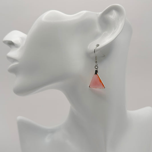 Triangle translucent earrings