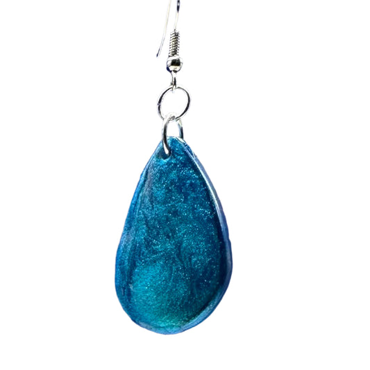 Blue teardrops