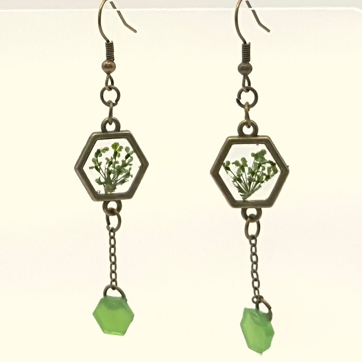 Dangle hexagonal earrings - Primacora