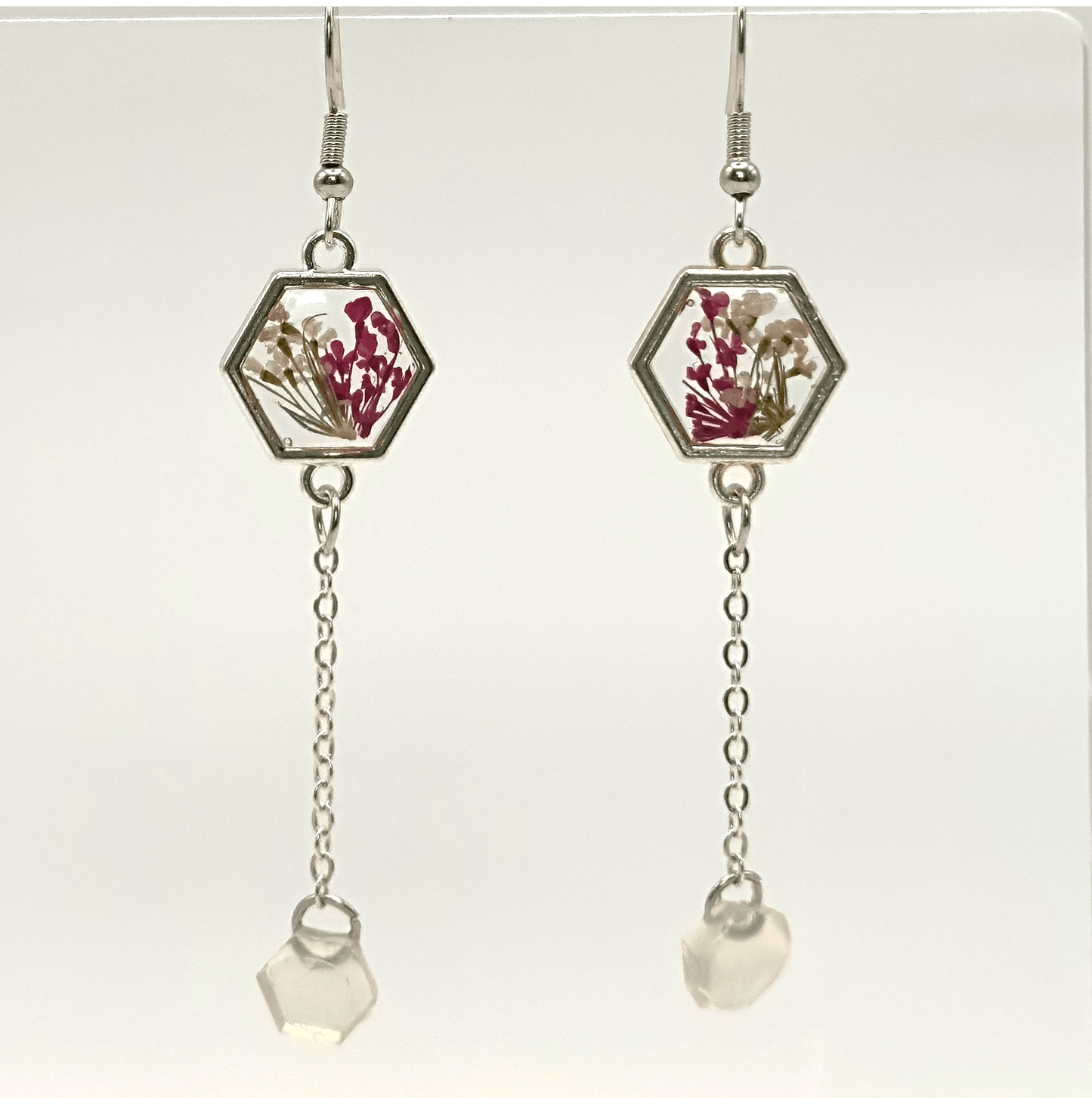 Dangle hexagonal earrings - Primacora