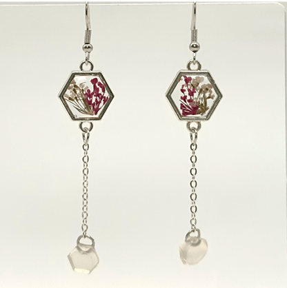 Dangle hexagonal earrings - Primacora