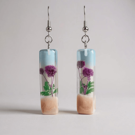 Garden in a bottle earrings - Primacora