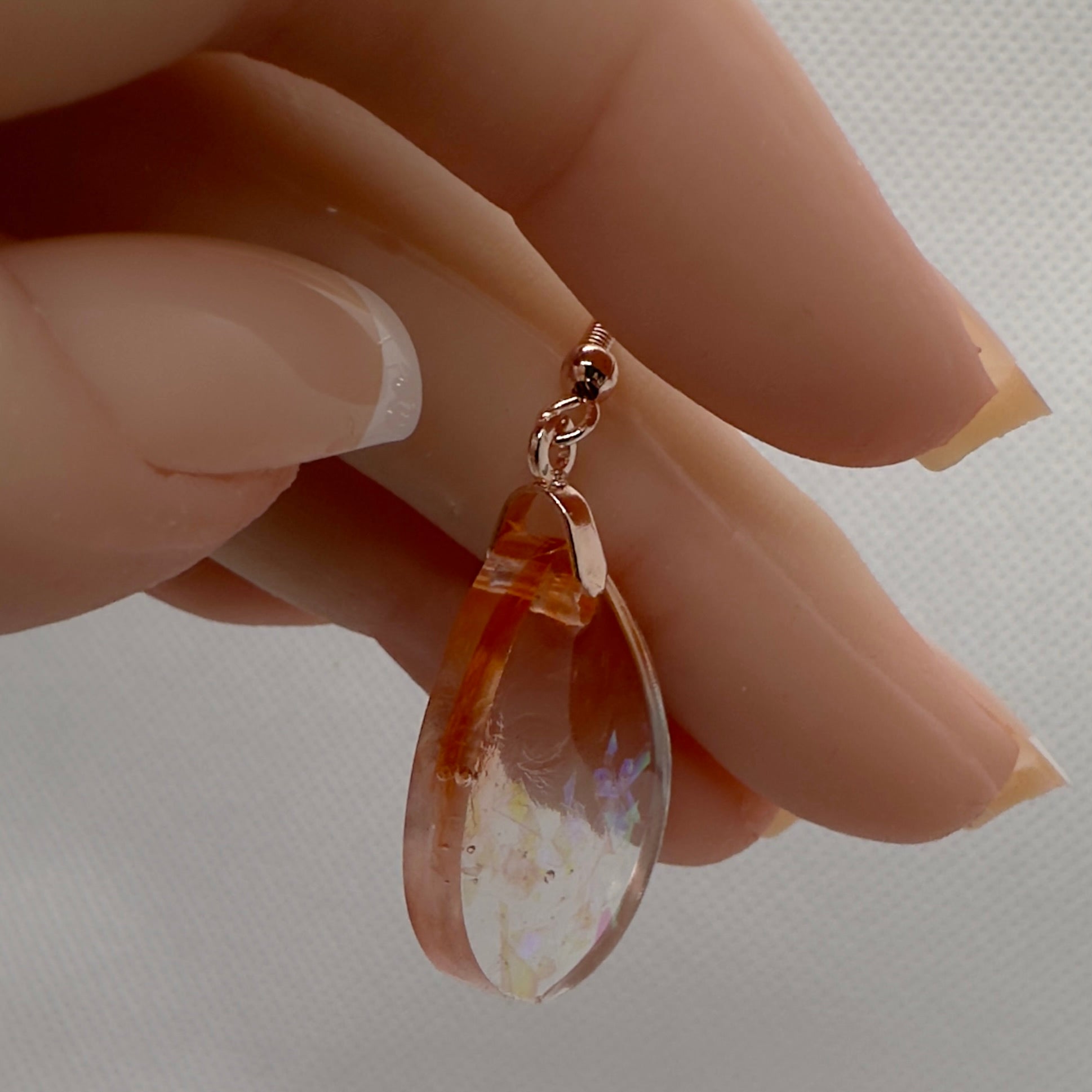 Glitter colorful dangle earrings - Primacora