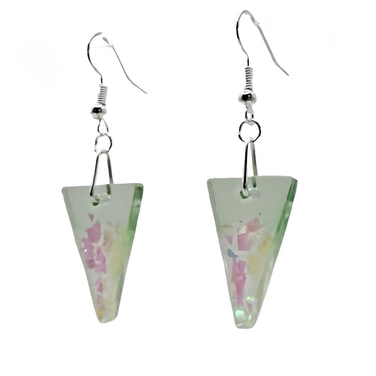 Glitter colorful dangle earrings - Primacora