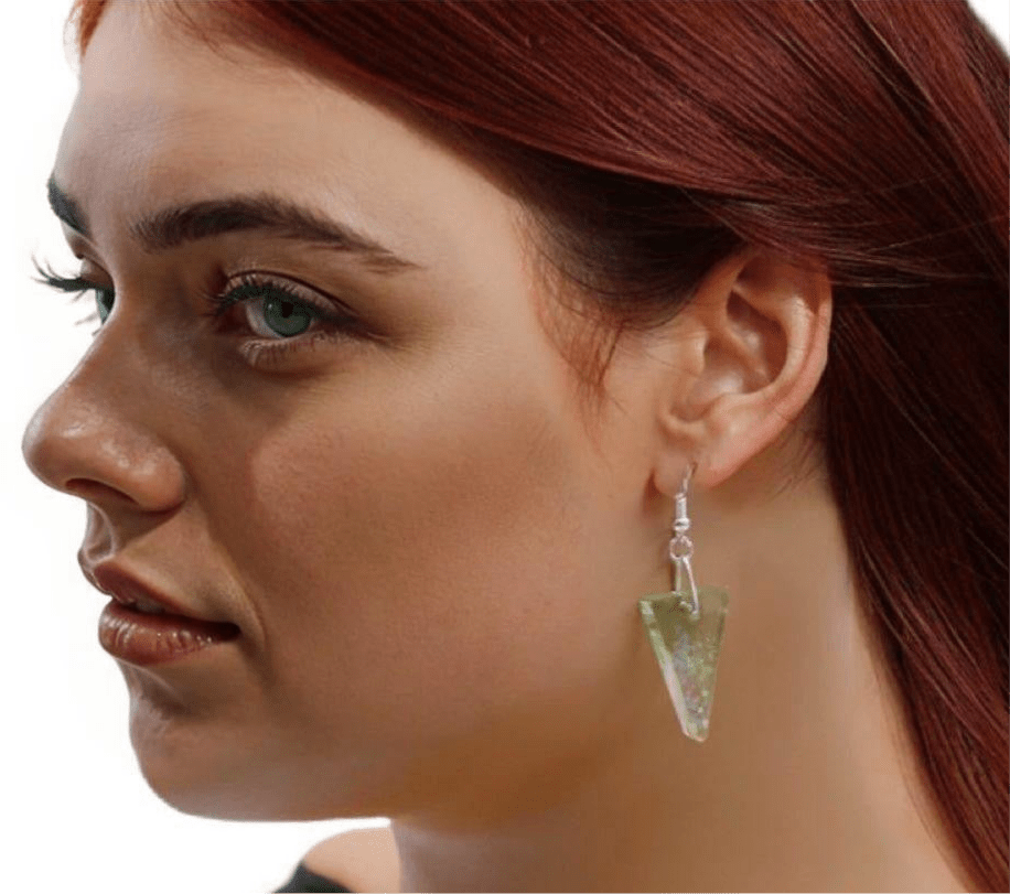 Glitter colorful dangle earrings - Primacora