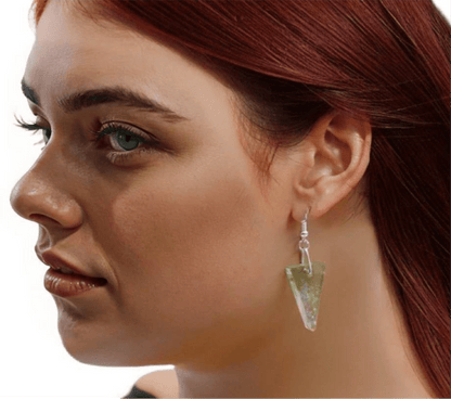 Glitter colorful dangle earrings - Primacora