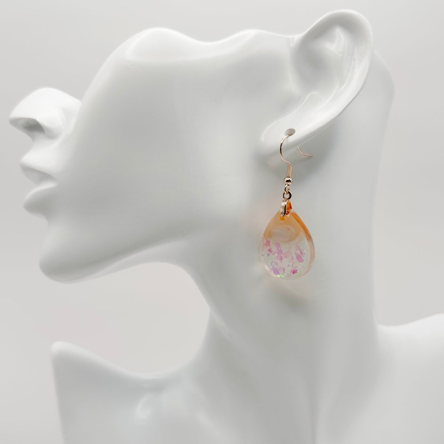 Glitter colorful dangle earrings - Primacora