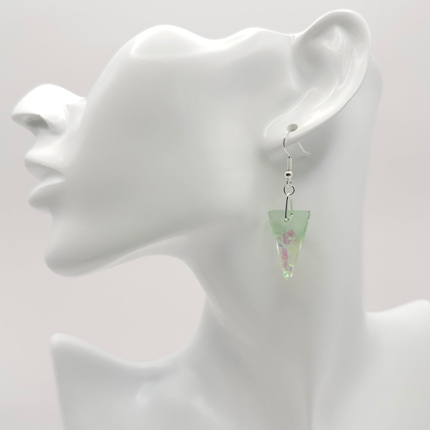 Glitter colorful dangle earrings - Primacora