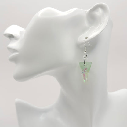 Glitter colorful dangle earrings - Primacora