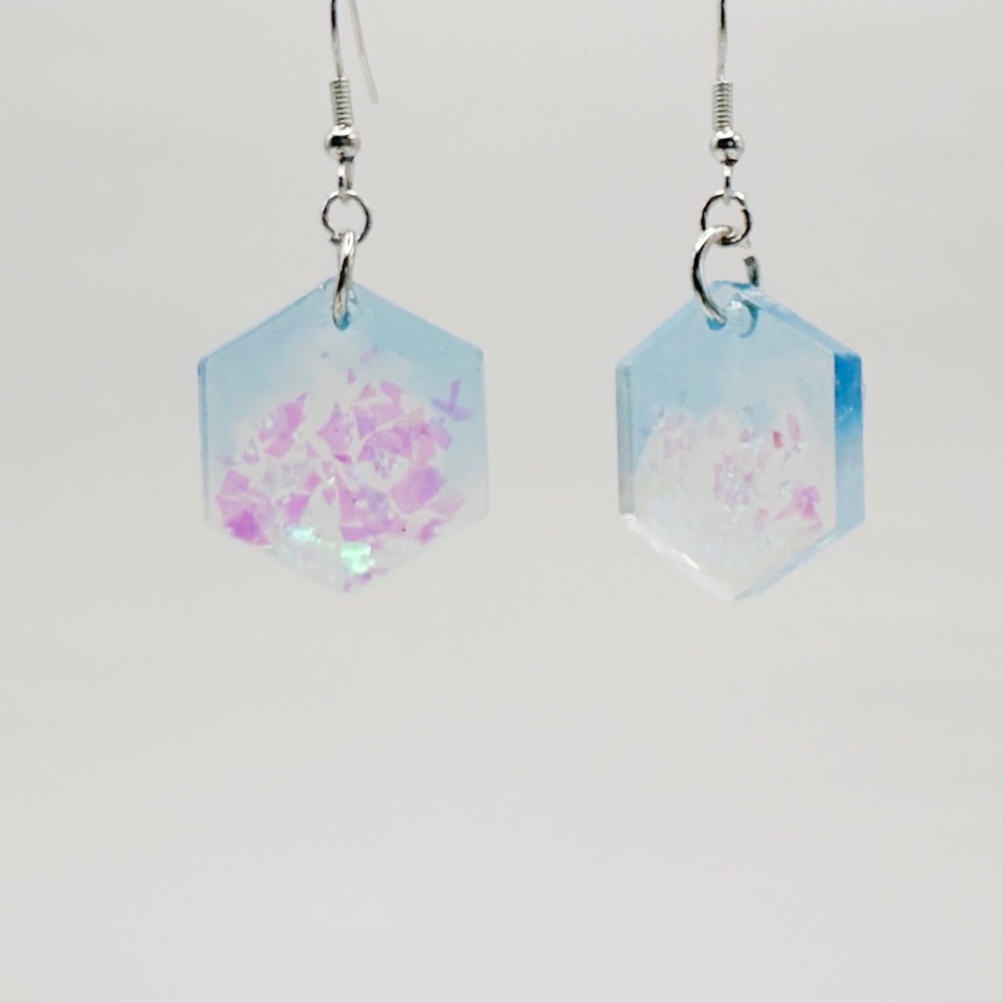 Glitter colorful dangle earrings - Primacora