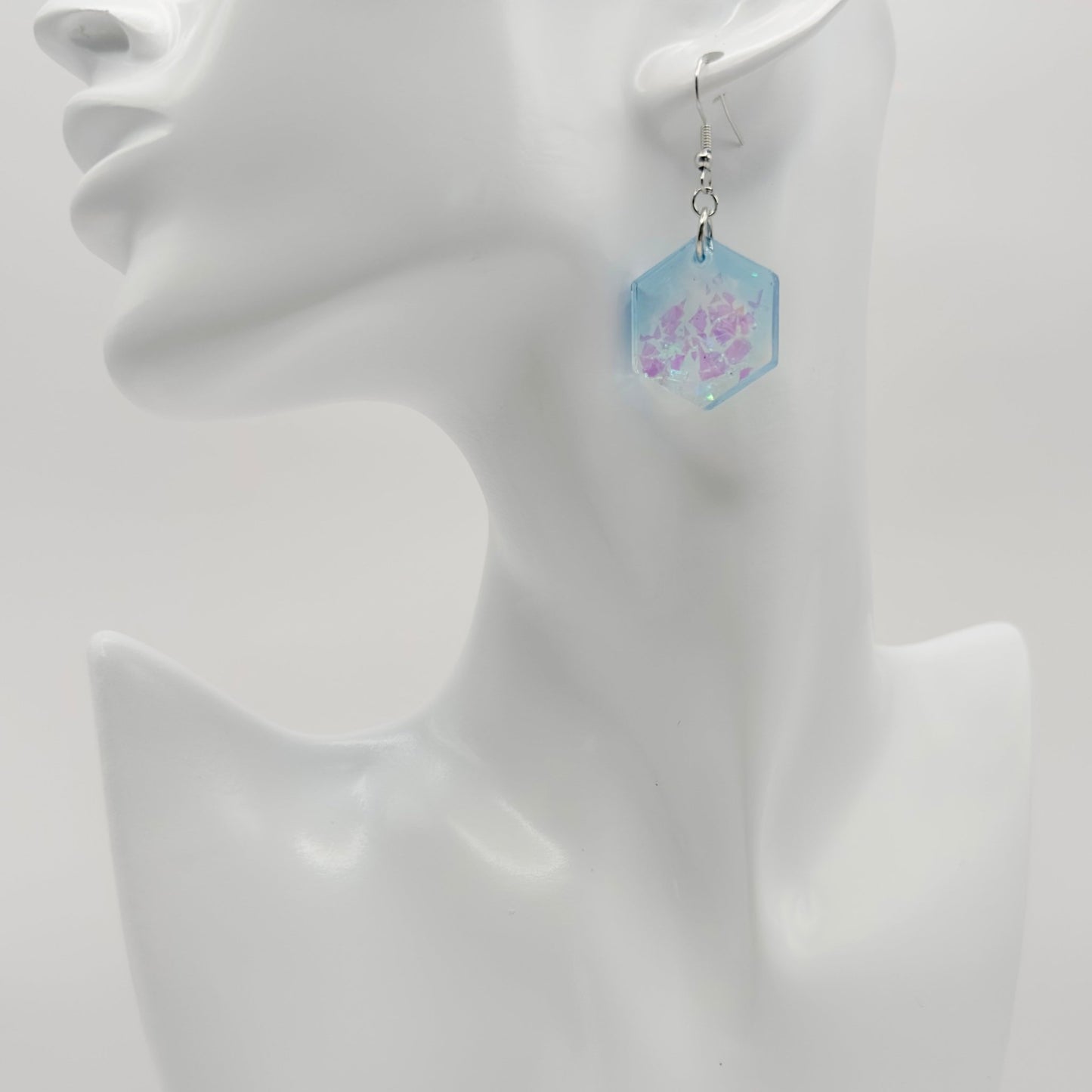 Glitter colorful dangle earrings - Primacora