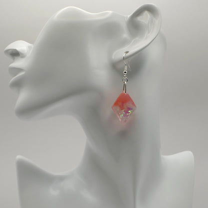 Glitter colorful dangle earrings - Primacora