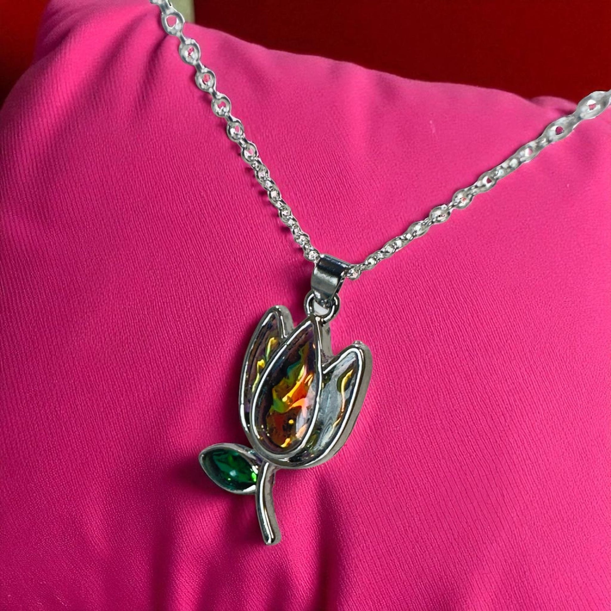 Holo tulip necklace - Primacora