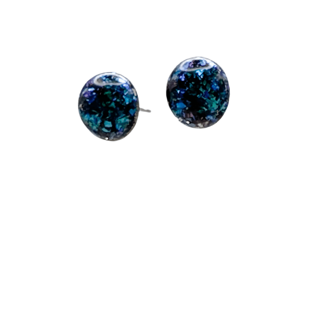 Iridescent green and blue studs - Primacora