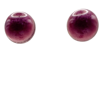 Large purple stud earrings - Primacora