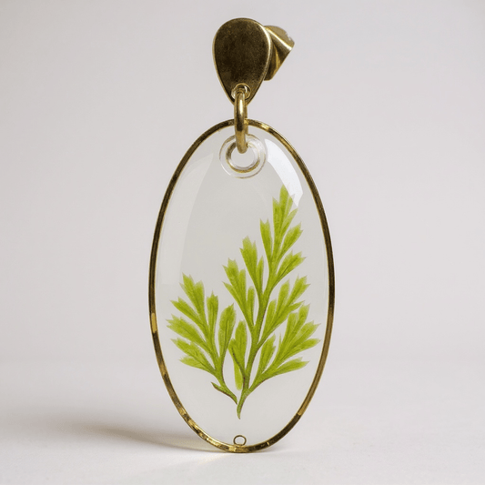 Leafy oval earrings - Primacora
