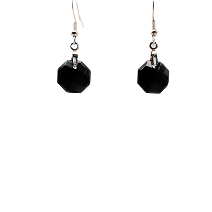 Little black gemstone earrings - Primacora