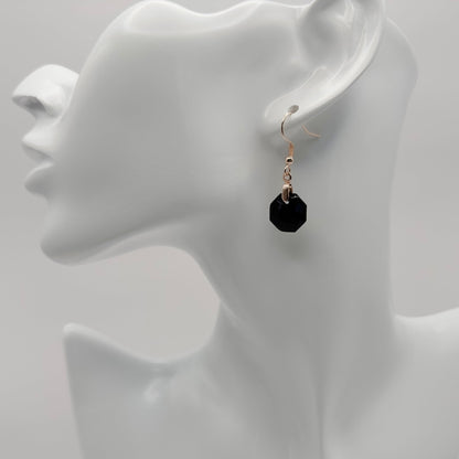 Little black gemstone earrings - Primacora