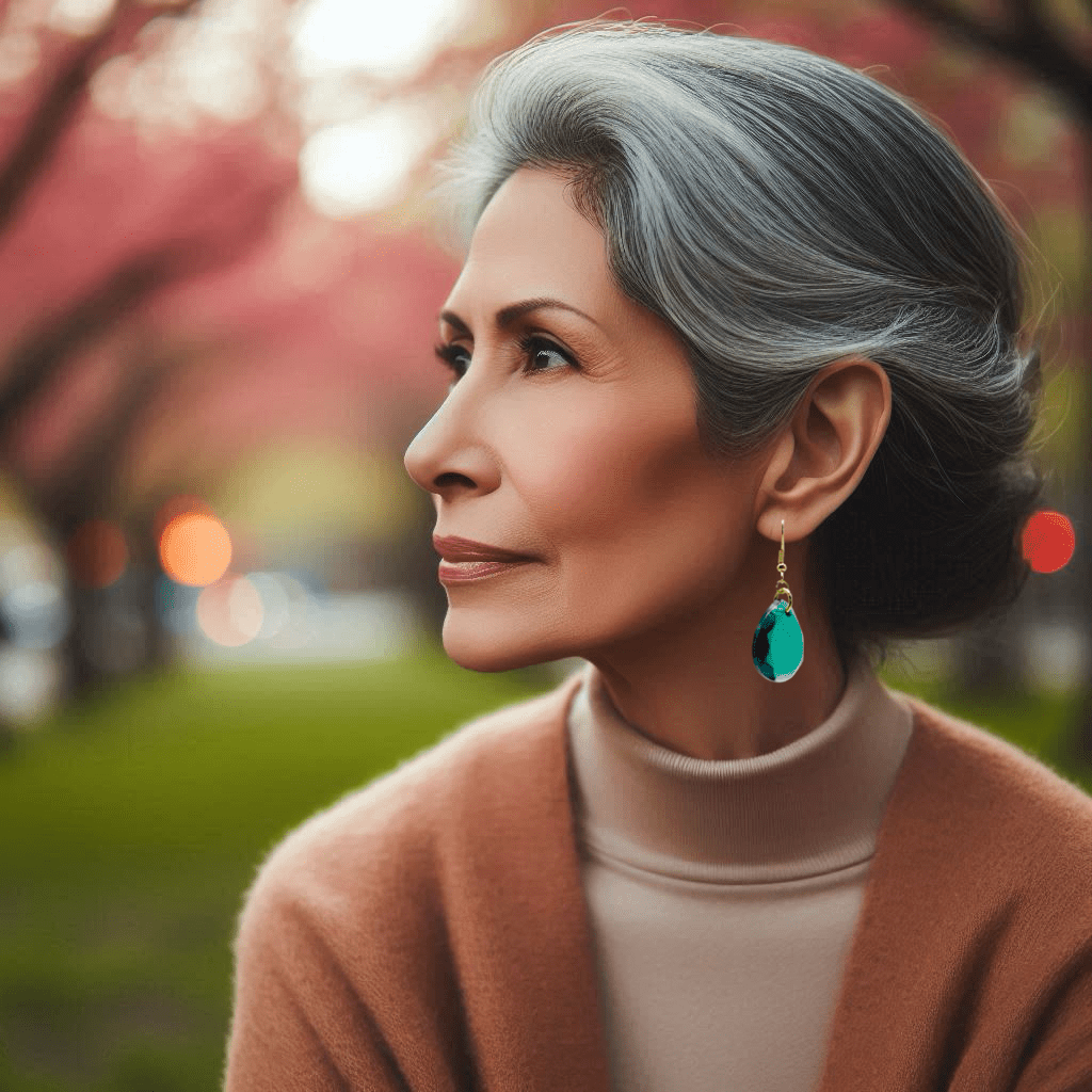 Medium gemstone earrings - Primacora