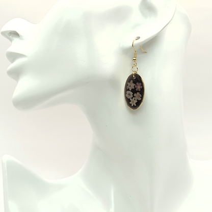 Oval floral earrings - Primacora