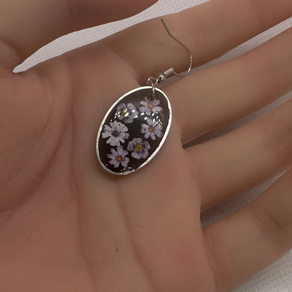 Oval floral earrings - Primacora