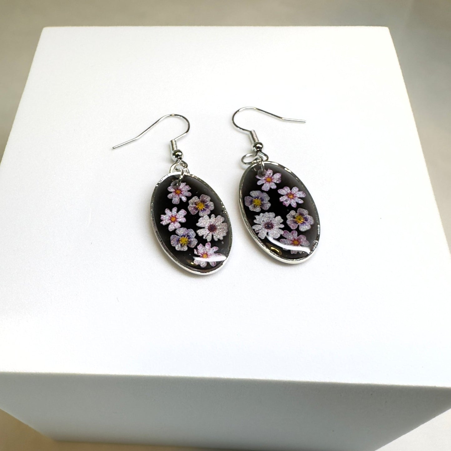 Oval floral earrings - Primacora