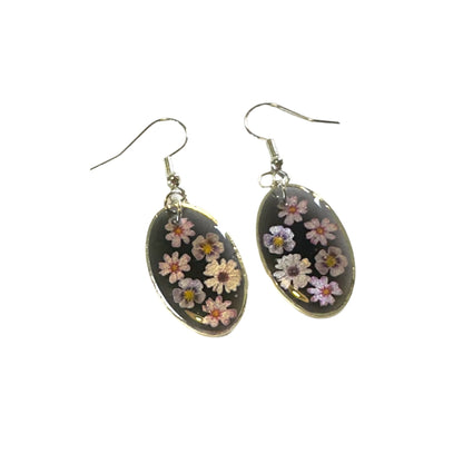 Oval floral earrings - Primacora