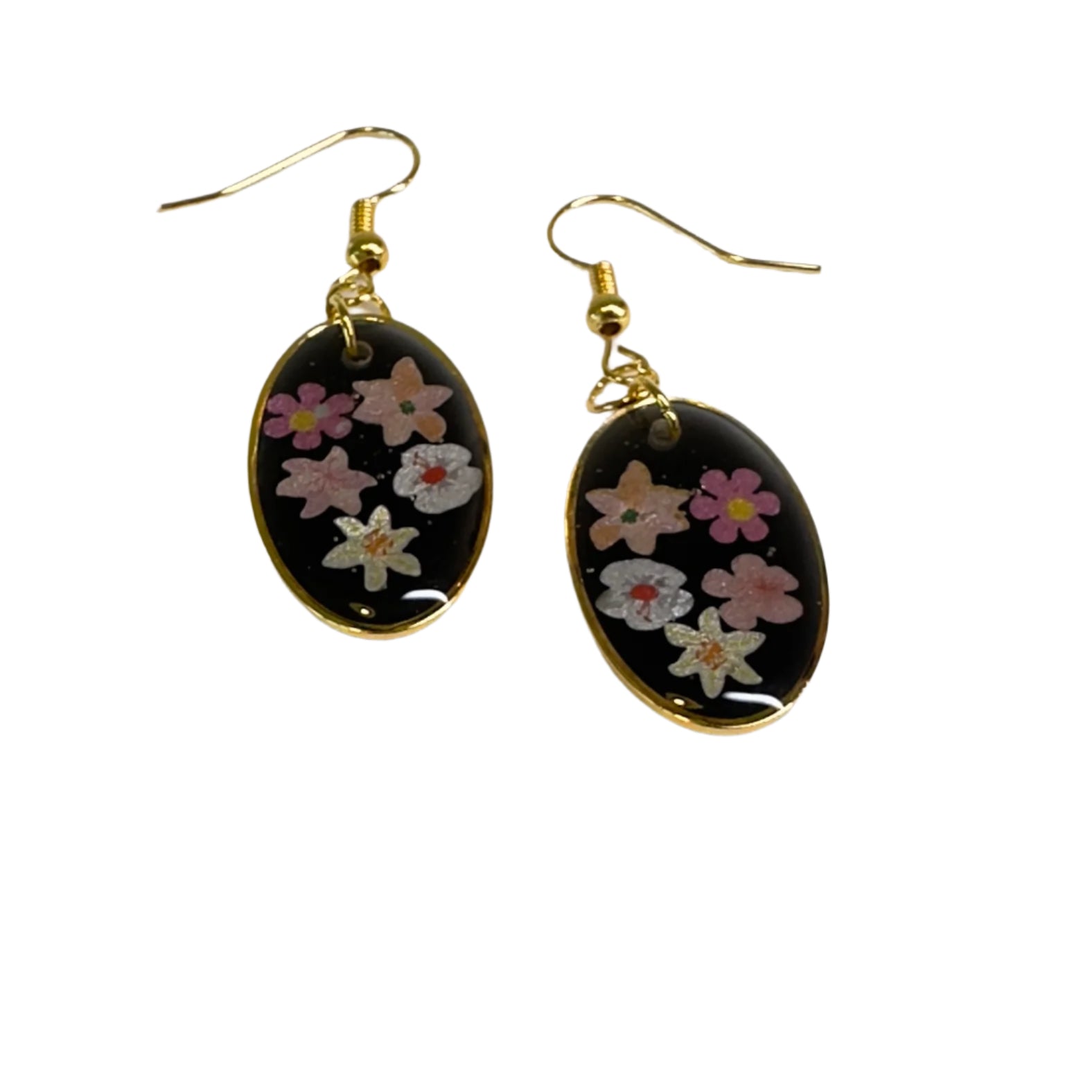 Oval floral earrings - Primacora