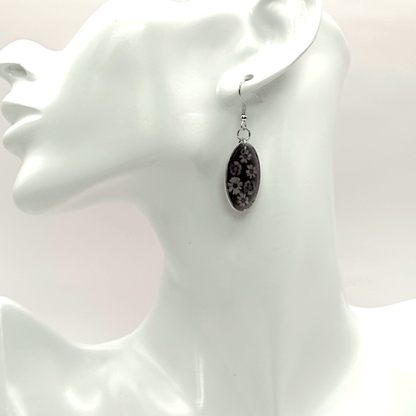 Oval floral earrings - Primacora