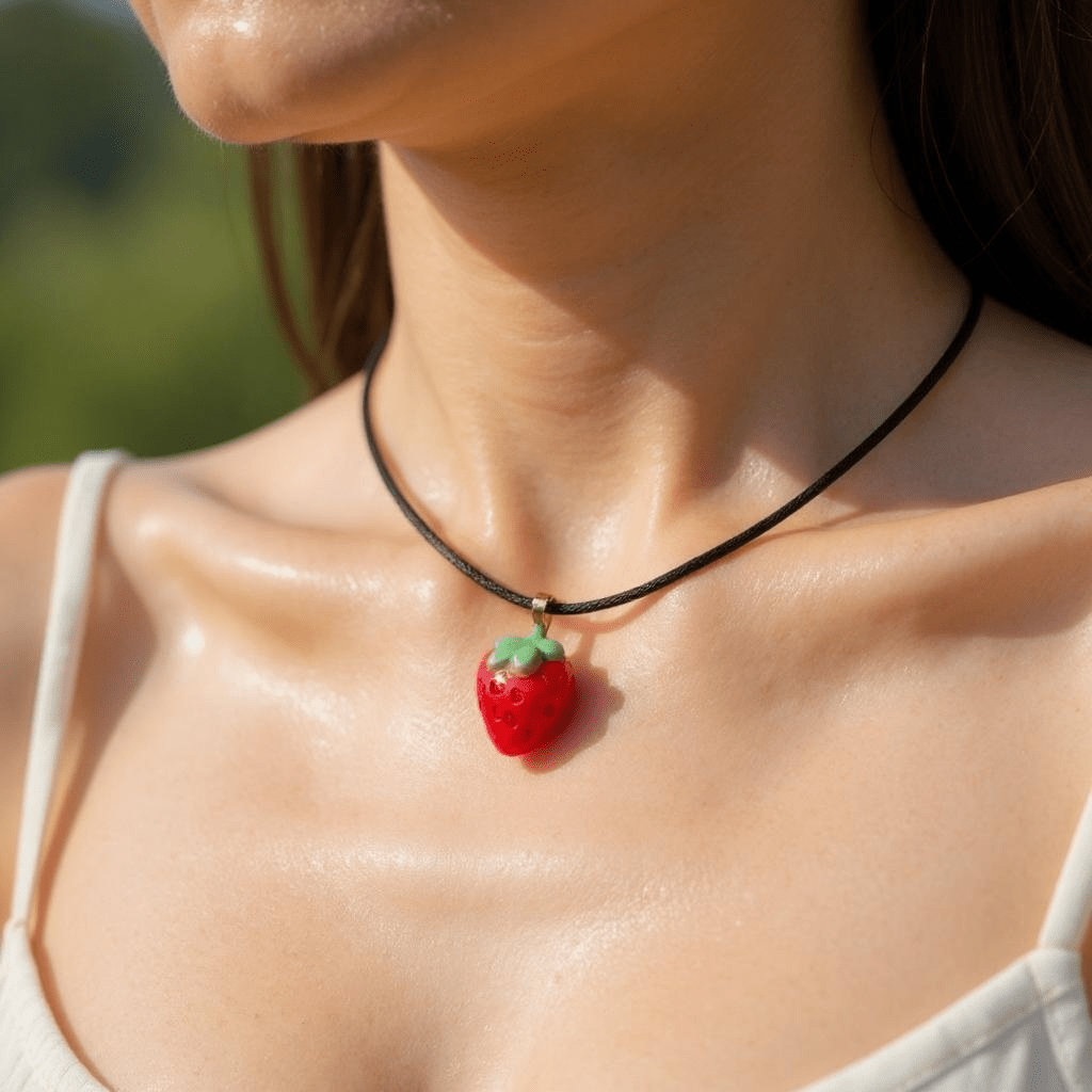 Strawberry necklace - Primacora