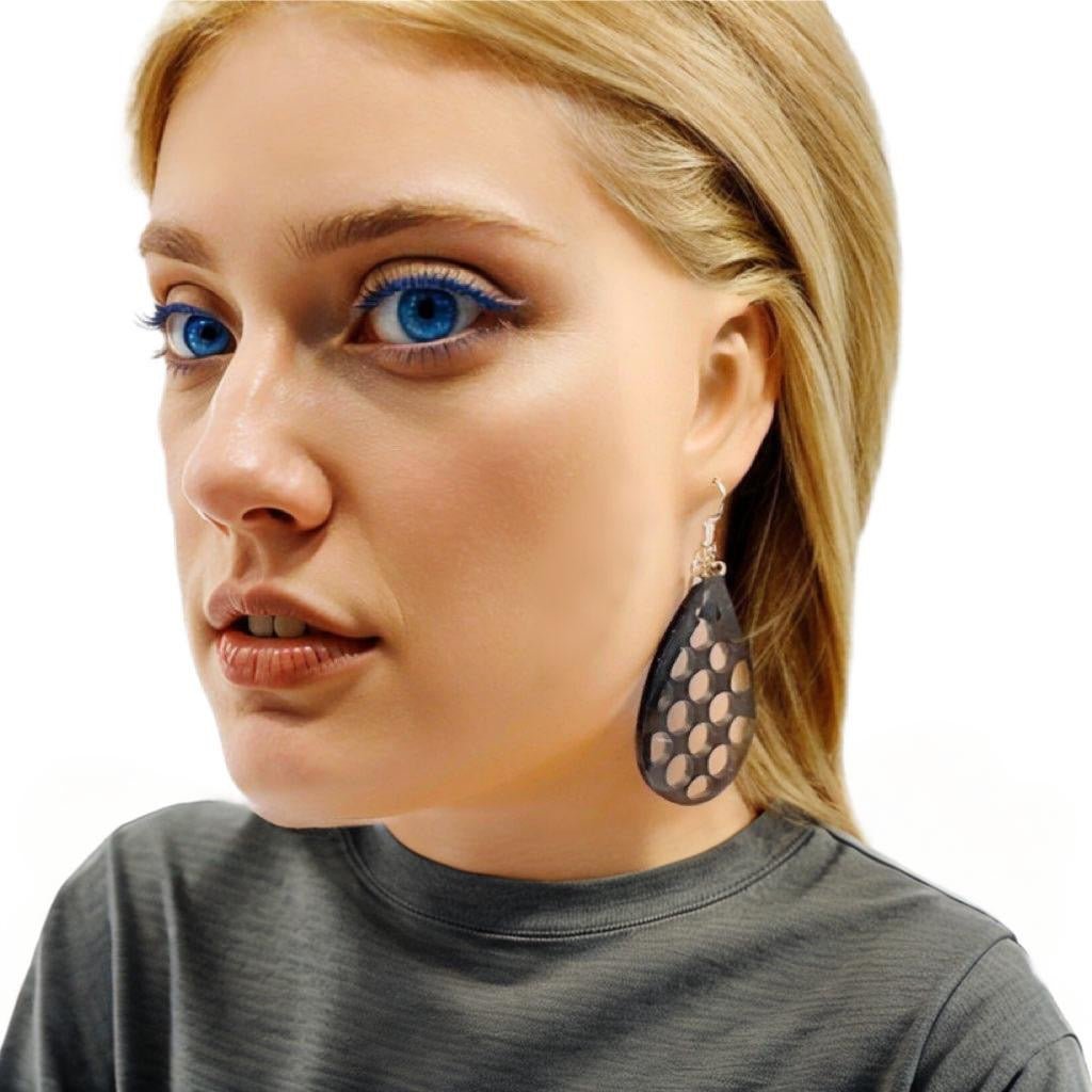 Transparent polka dots earrings - Primacora