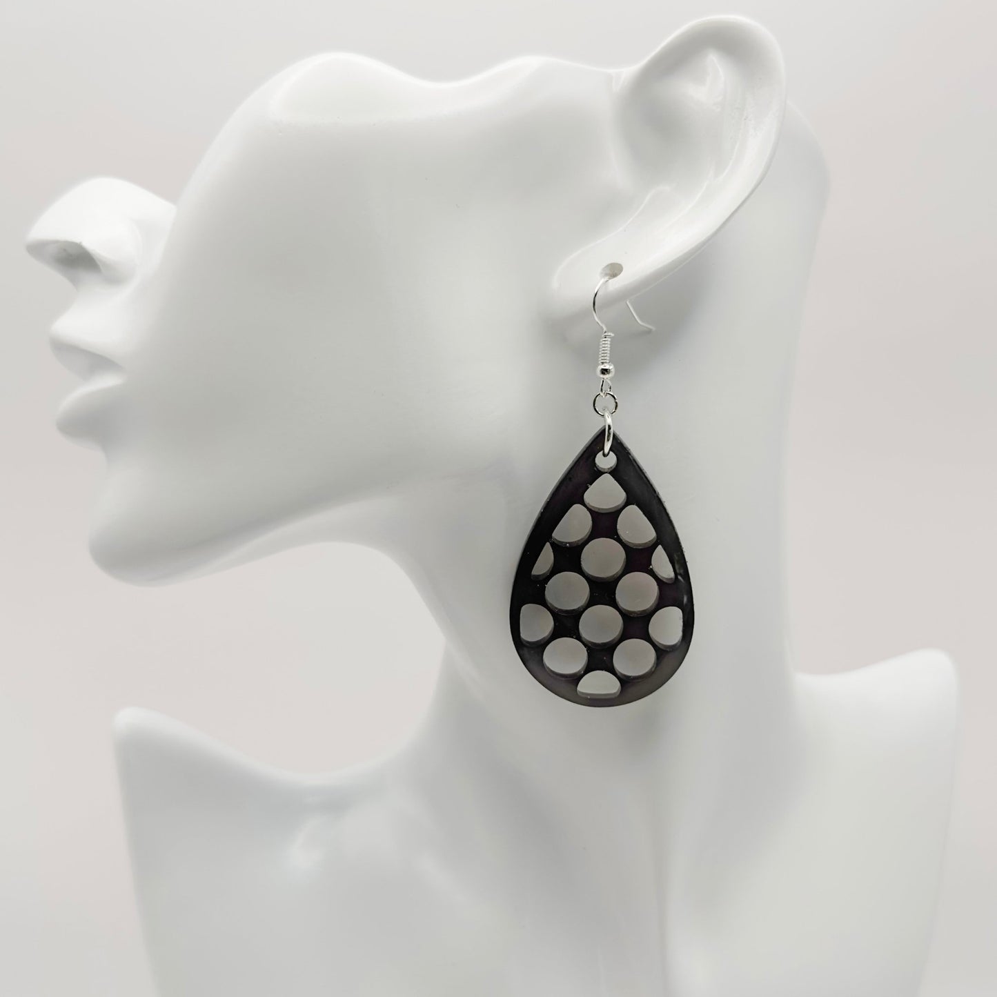 Transparent polka dots earrings - Primacora